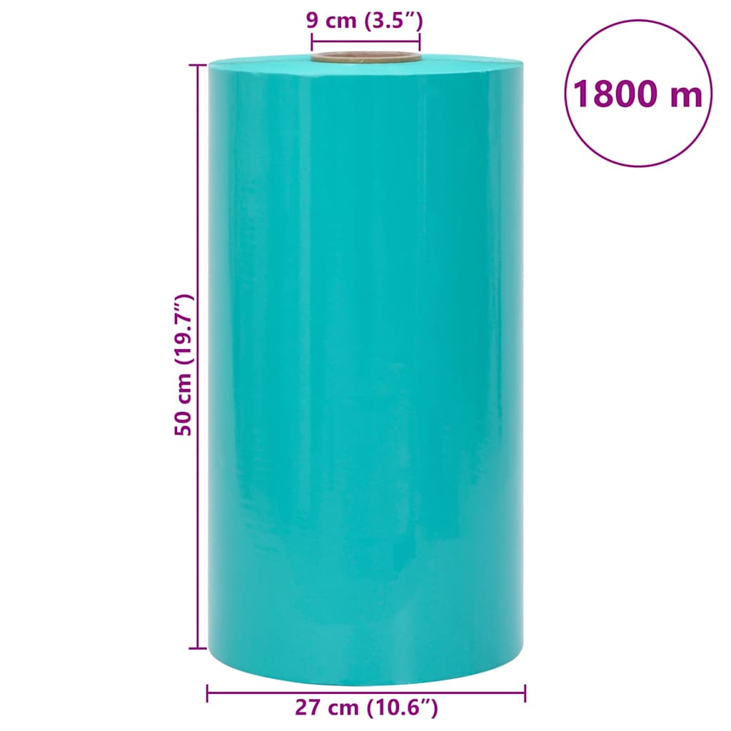 vidaXL Folia rolnicza stretch zielona 25 µm 50 cm x 1800 m