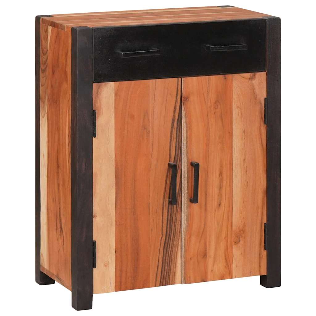 vidaXL Bufet z szufladą Brązowy 55 x 30 x 75 cm Lite Drewno Akacji