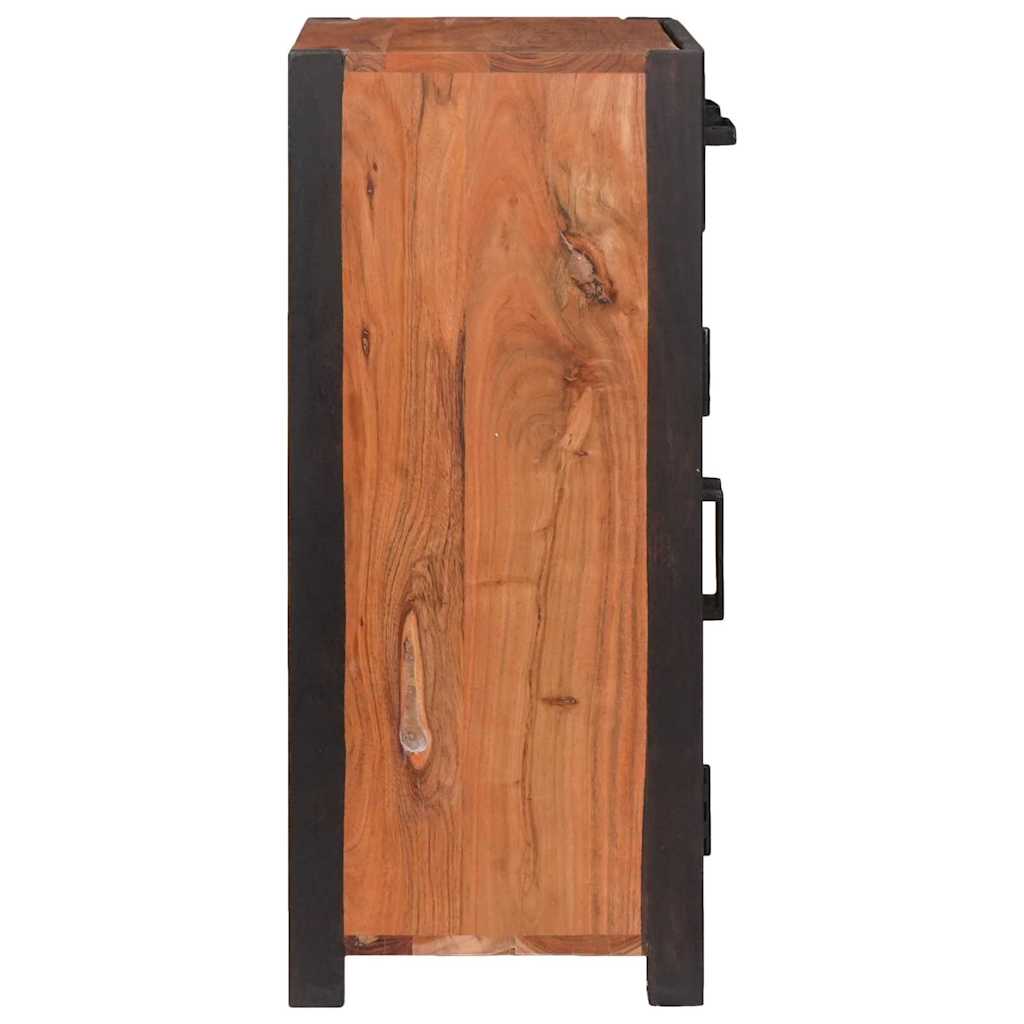 vidaXL Bufet z szufladą Brązowy 55 x 30 x 75 cm Lite Drewno Akacji