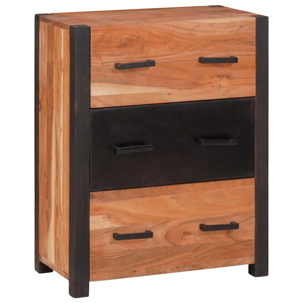 vidaXL Bufet z szufladą Brązowy 55 x 30 x 75 cm Lite Drewno Akacji