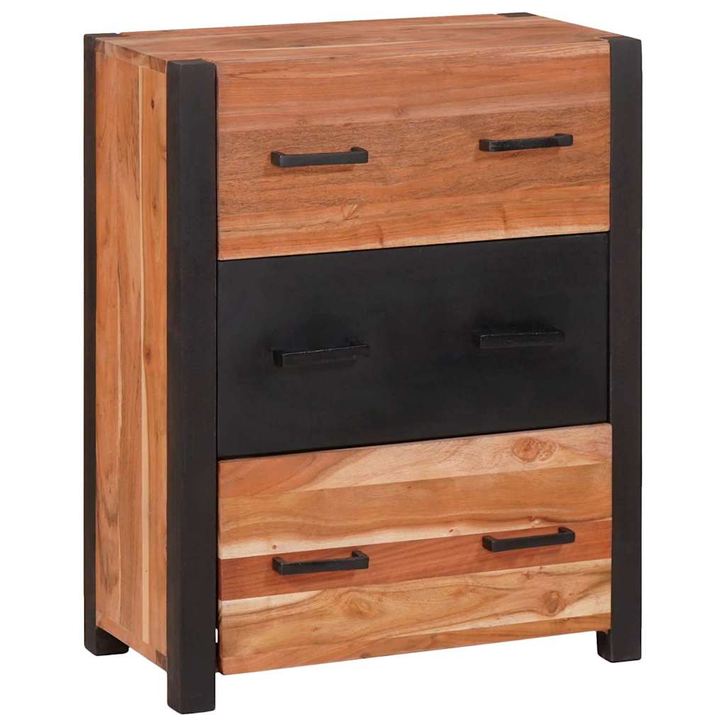 vidaXL Bufet z szufladą Brązowy 55 x 30 x 75 cm Lite Drewno Akacji