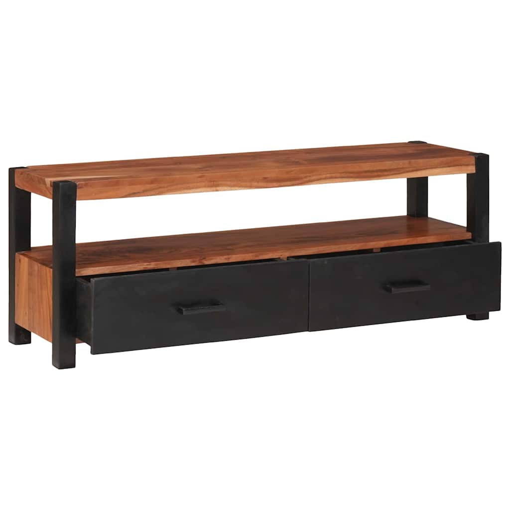 vidaXL Szafka multimedialna z szufladą Brązowy 110 x 30 x 40 cm