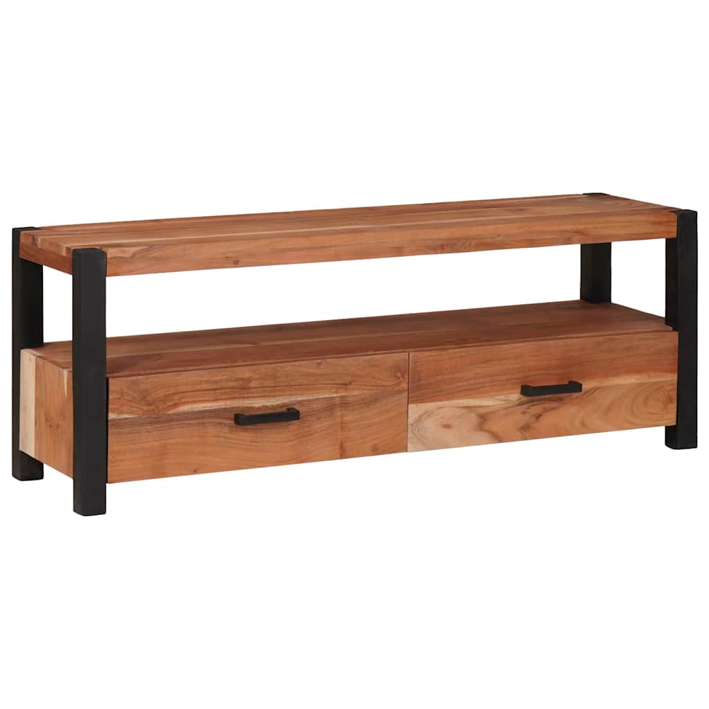 vidaXL Szafka pod telewizor z szufladą Brązowy 110 x 30 x 40 cm