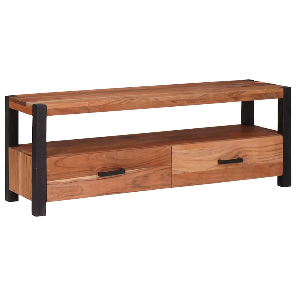 vidaXL Szafka pod telewizor z szufladą Brązowy 110 x 30 x 40 cm