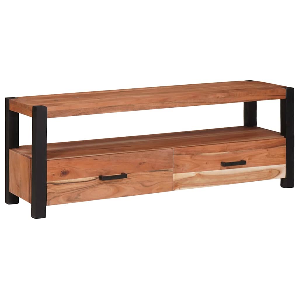 vidaXL Szafka pod telewizor z szufladą Brązowy 110 x 30 x 40 cm