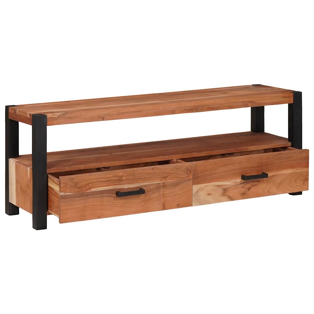 vidaXL Szafka pod telewizor z szufladą Brązowy 110 x 30 x 40 cm