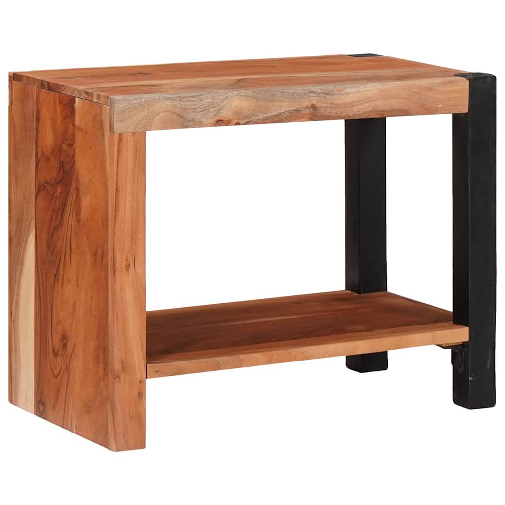 vidaXL Półka na książki Brązowy 50 x 30 x 40 cm Lite Drewno Akacji