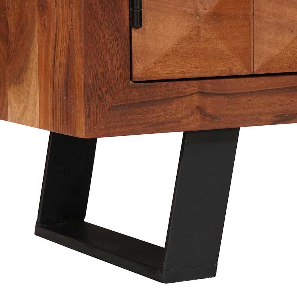 vidaXL Szafka pod telewizor z półką miodowy brąz 112 x 30 x 48 cm