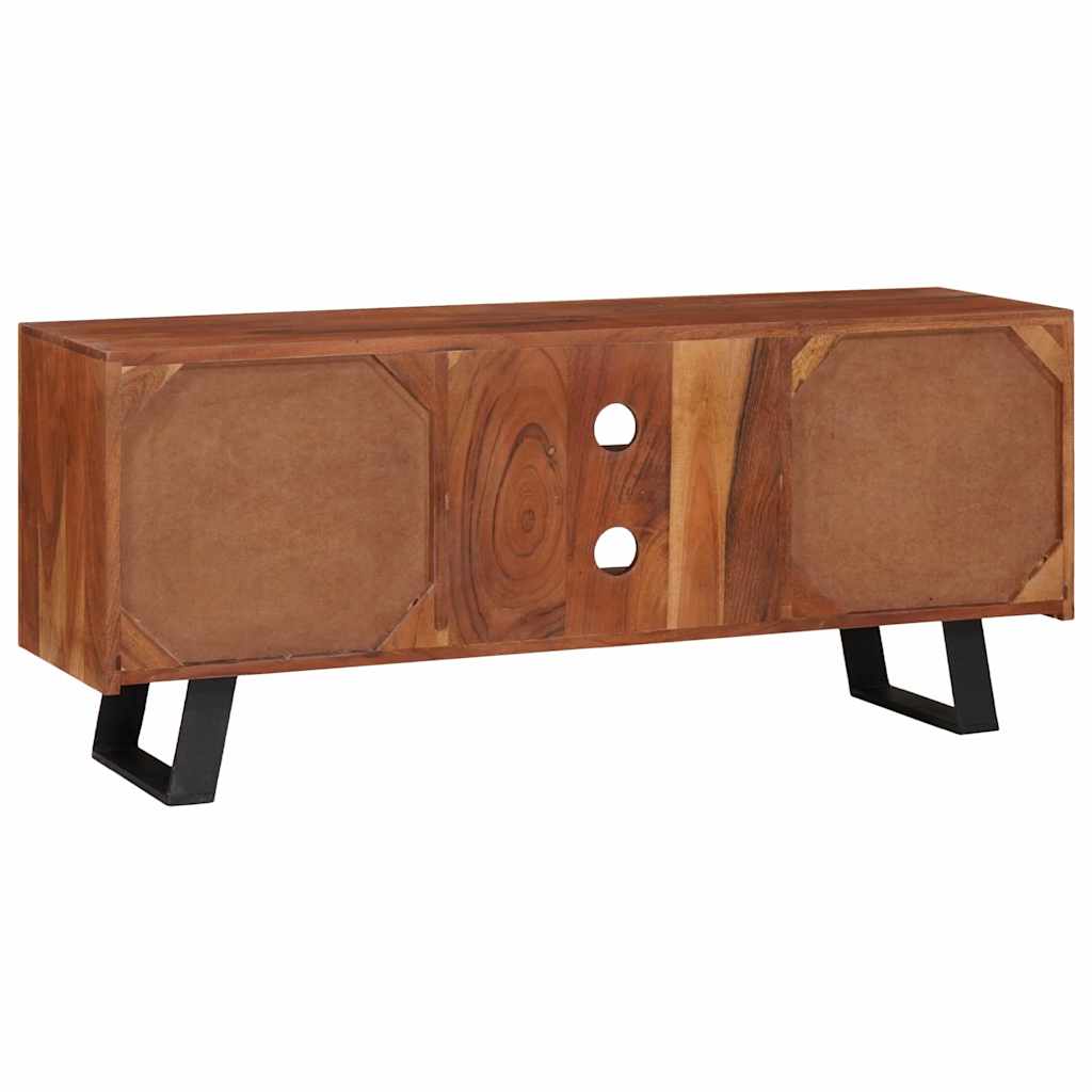 vidaXL Szafka pod telewizor z półką miodowy brąz 112 x 30 x 48 cm