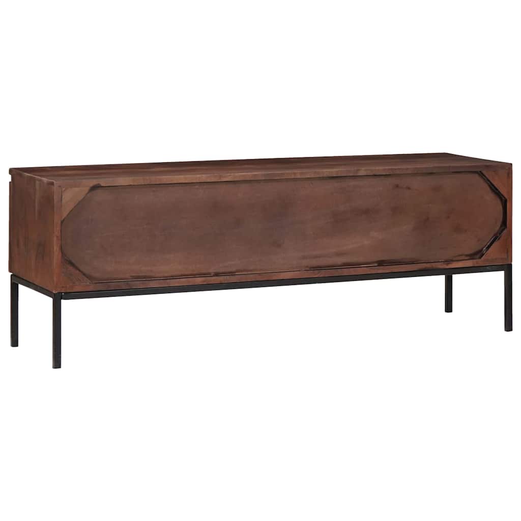 vidaXL Szafka pod telewizor z szufladą miodowy brąz 110 x 30 x 36 cm