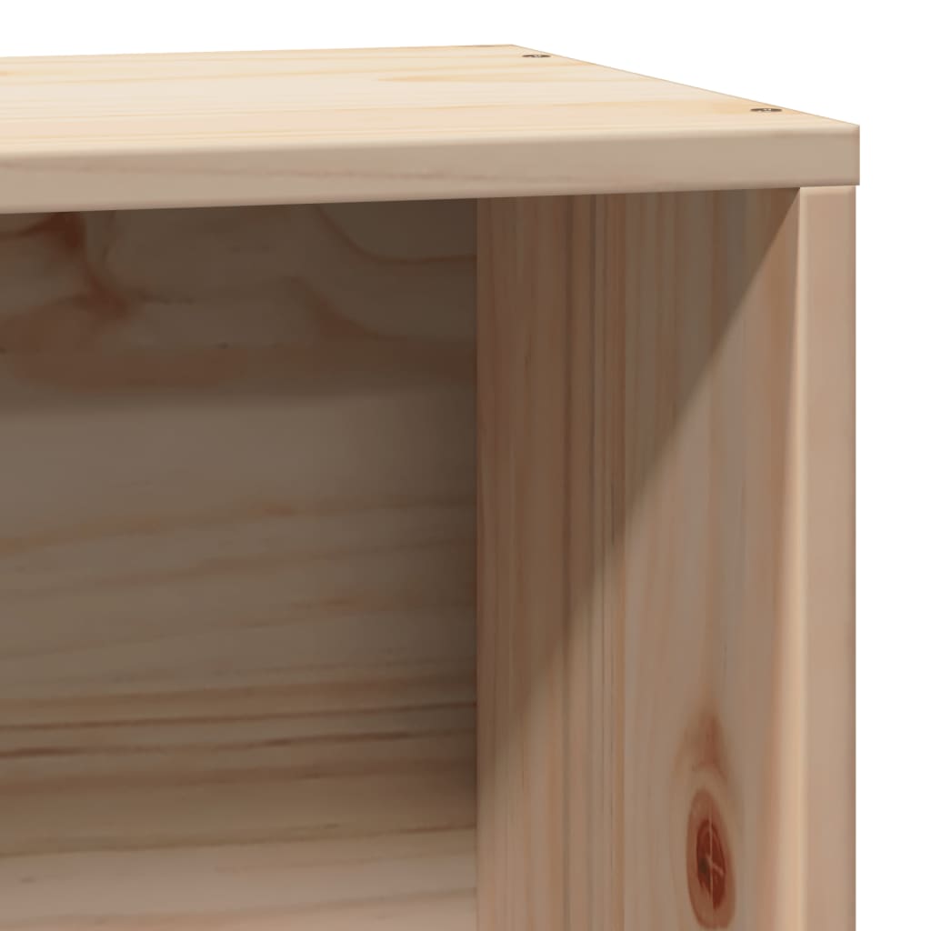 vidaXL Łóżko z regałem, bez materaca, 75x190 cm, drewno sosnowe