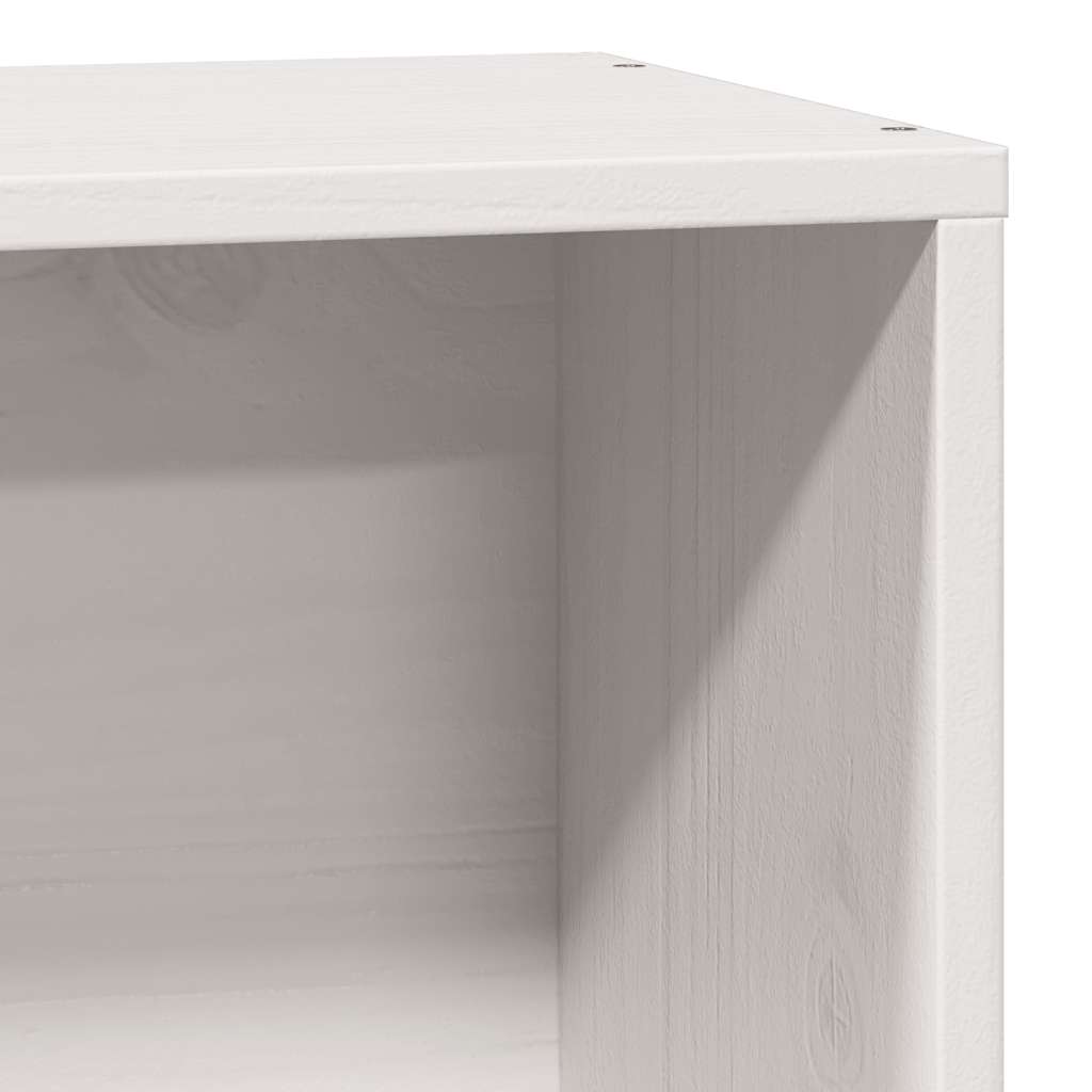 vidaXL Rama łóżka bez materaca, biała, 75x190 cm, lite drewno sosnowe
