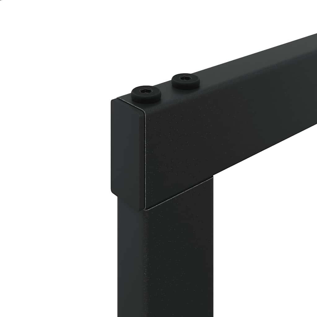 vidaXL Stojak na drewno opałowe czarny 55x30x61 cm stalowy
