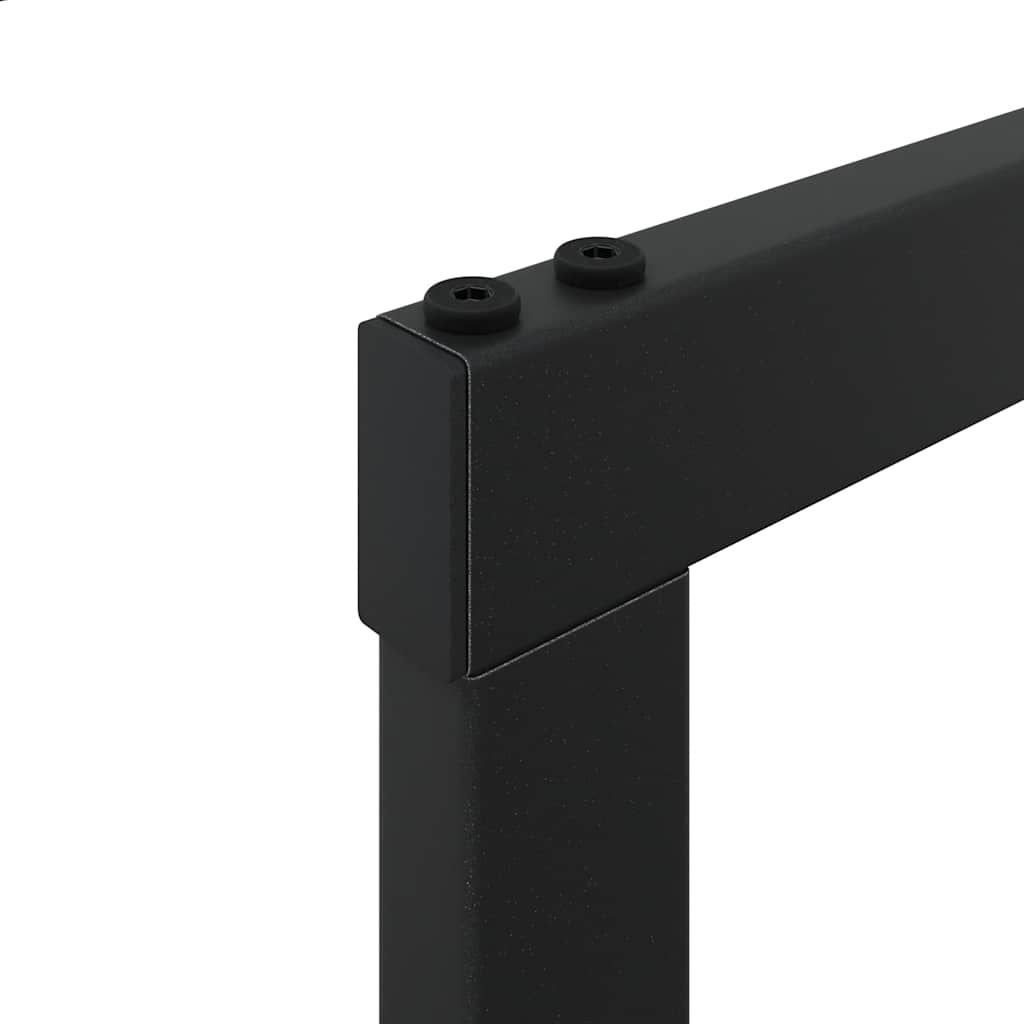 vidaXL Stojak na drewno opałowe czarny 55x30x116 cm stalowy