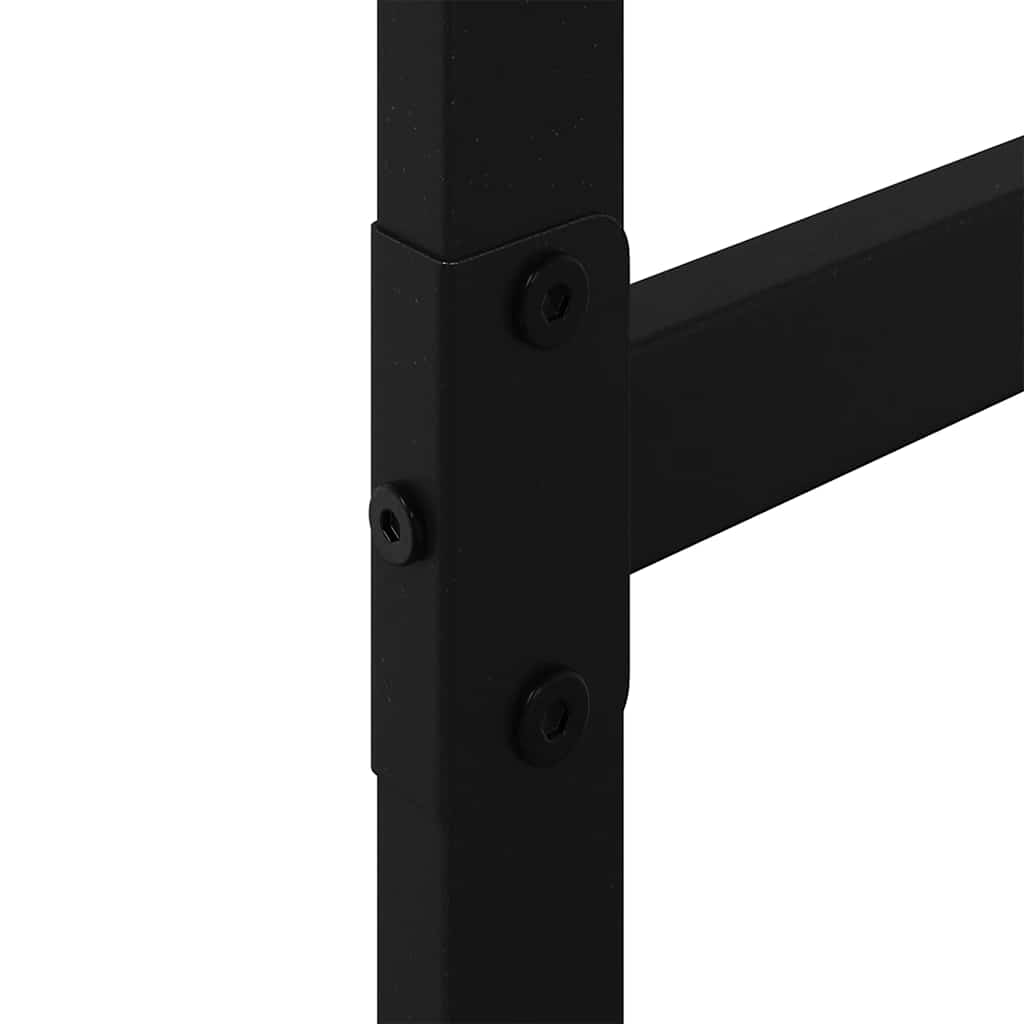 vidaXL Stojak na drewno opałowe czarny 50x30x209 cm stalowy