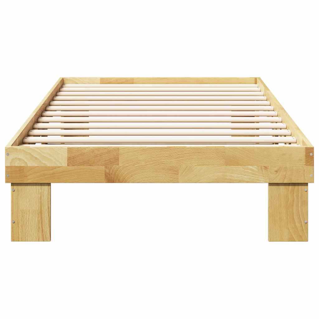 vidaXL Rama łóżka bez materaca 75x190 cm lite drewno dąb