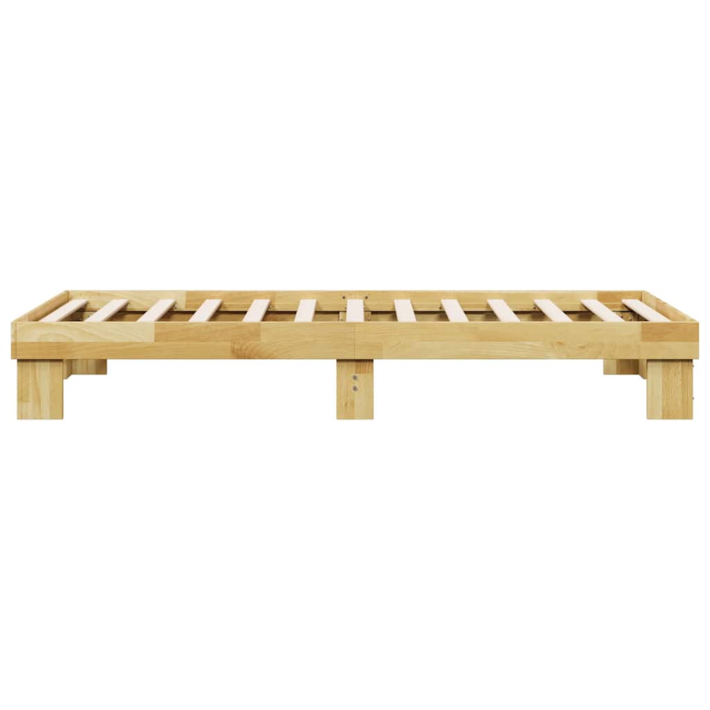 vidaXL Rama łóżka bez materaca 75x190 cm lite drewno dąb