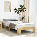 vidaXL Rama łóżka bez materaca 75x190 cm lite drewno dąb