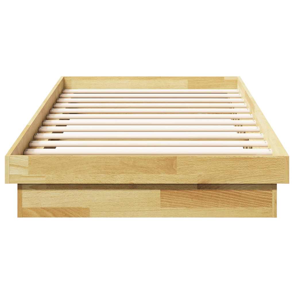 vidaXL Rama łóżka bez materaca 100x200 cm lite drewno dębowe