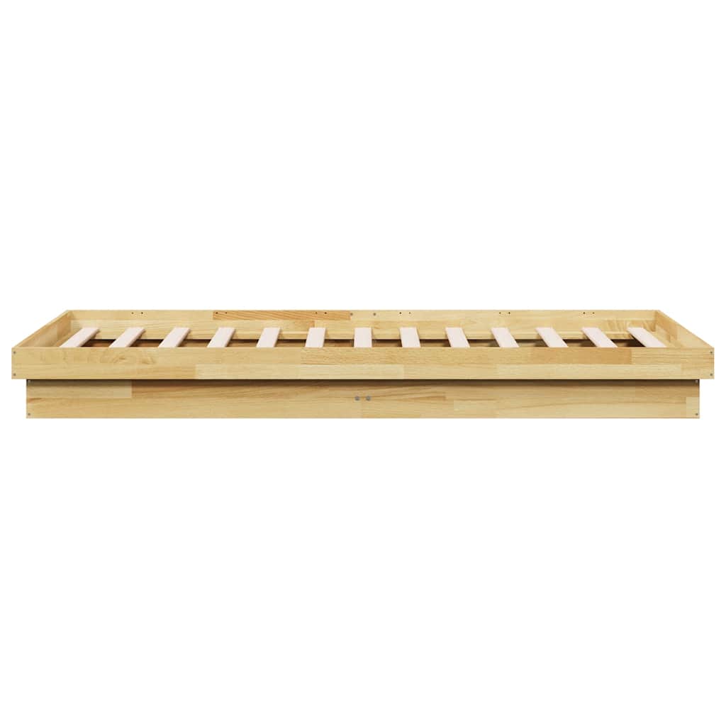 vidaXL Rama łóżka bez materaca 100x200 cm lite drewno dębowe