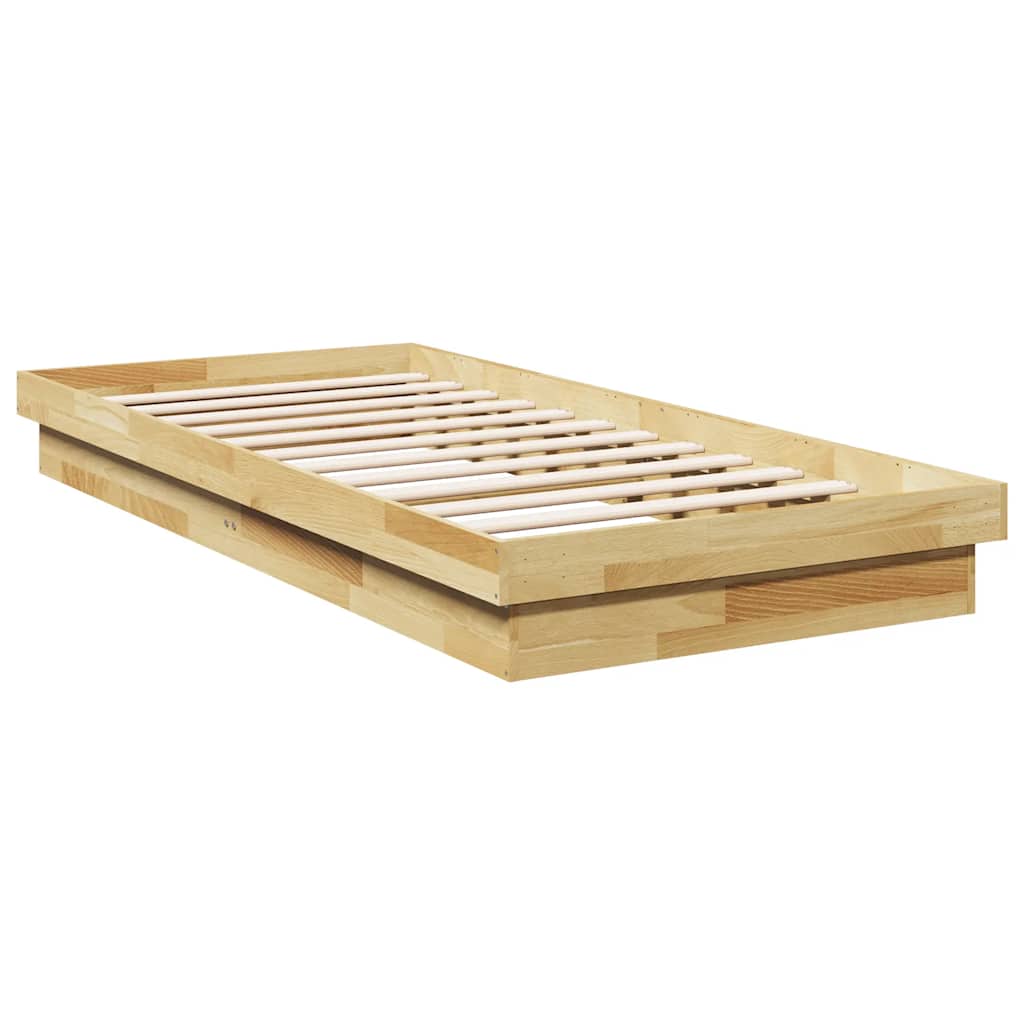vidaXL Rama łóżka bez materaca 100x200 cm lite drewno dębowe