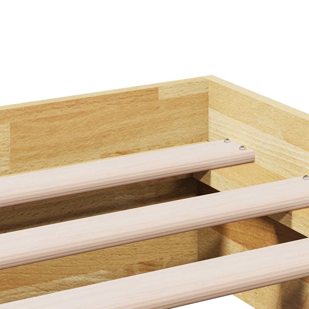 vidaXL Rama łóżka bez materaca 100x200 cm lite drewno dębowe