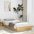 vidaXL Rama łóżka bez materaca 100x200 cm lite drewno dębowe