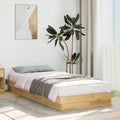 vidaXL Rama łóżka bez materaca 75x190 cm lite drewno dębowe