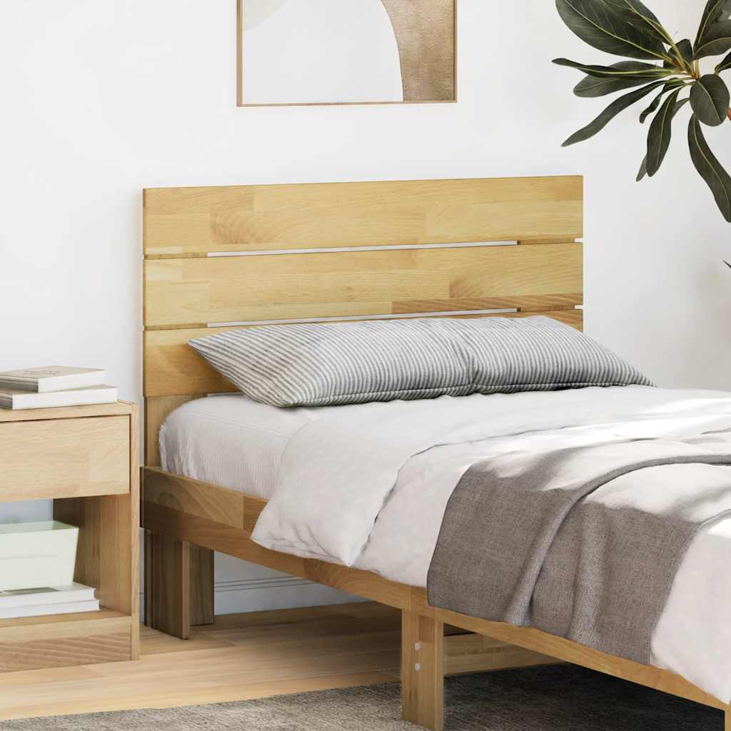 vidaXL Zagłówek 90 cm Drewno lite Dąb