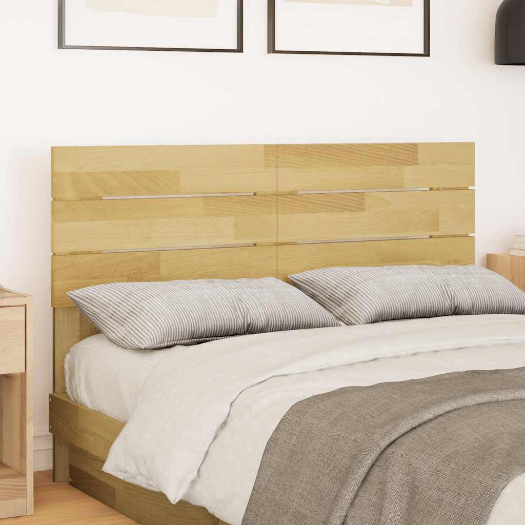 vidaXL Zagłówek 120 cm Drewno lite Dąb