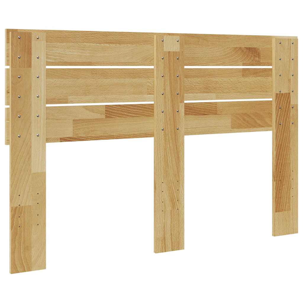 vidaXL Zagłówek 120 cm Drewno lite Dąb