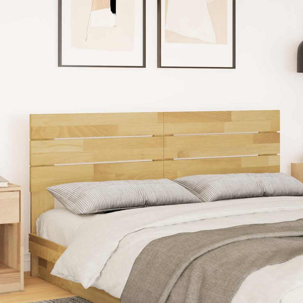 vidaXL Zagłówek 135 cm Drewno lite Dąb