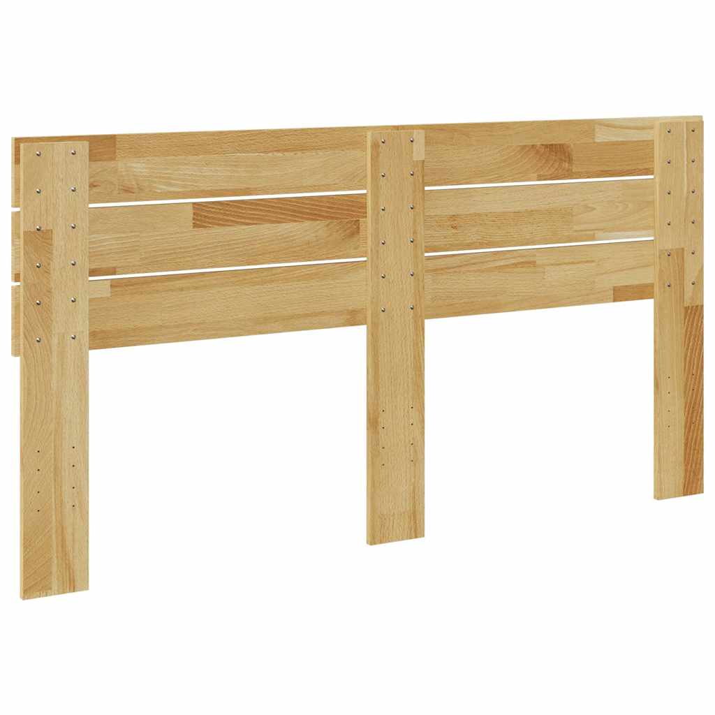 vidaXL Zagłówek 140 cm Drewno lite Dąb