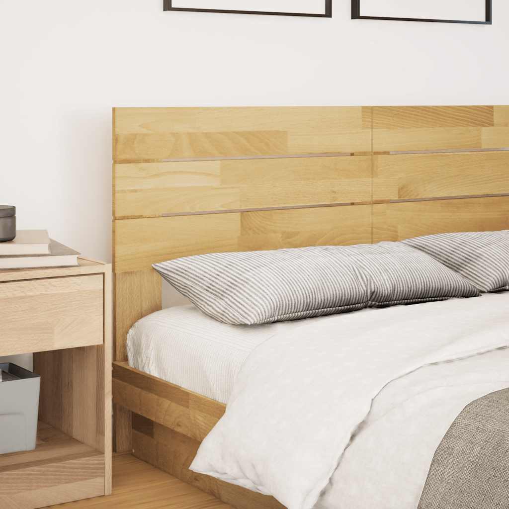 vidaXL Zagłówek 160 cm Drewno lite Dąb