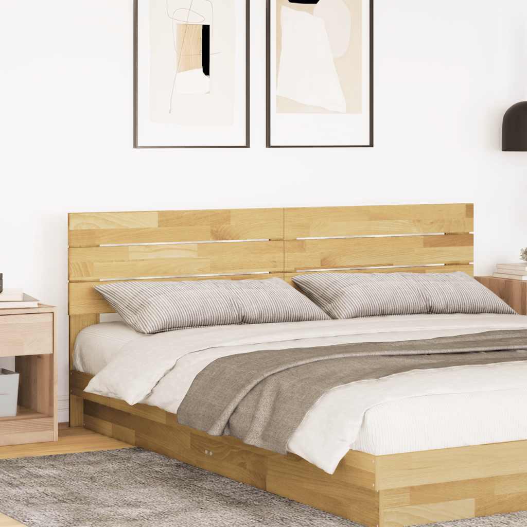 vidaXL Zagłówek 180 cm Drewno lite Dąb