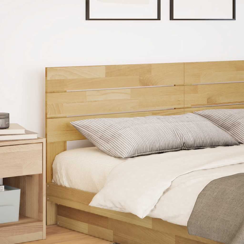 vidaXL Zagłówek 200 cm Drewno lite Dąb
