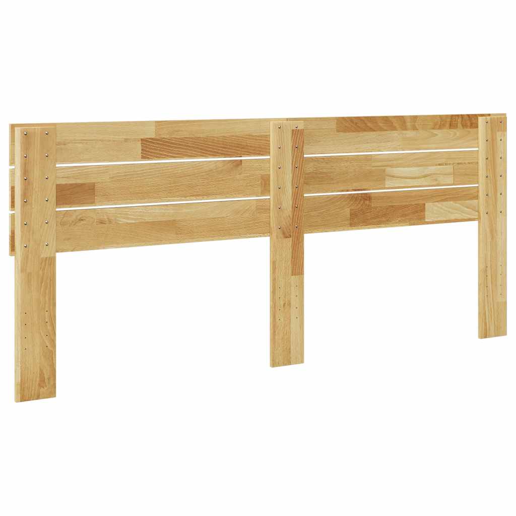 vidaXL Zagłówek 200 cm Drewno lite Dąb