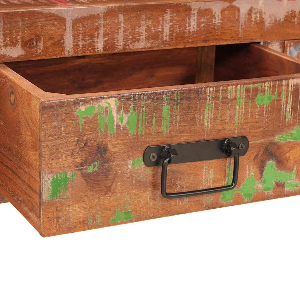 vidaXL Stoliki konsolowe z półką 2 pcs Wielokolorowe 161 x 33 x 75 cm