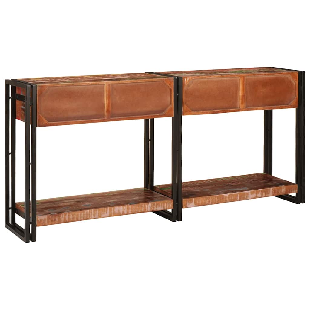 vidaXL Stoliki konsolowe z półką 2 pcs Wielokolorowe 161 x 33 x 75 cm