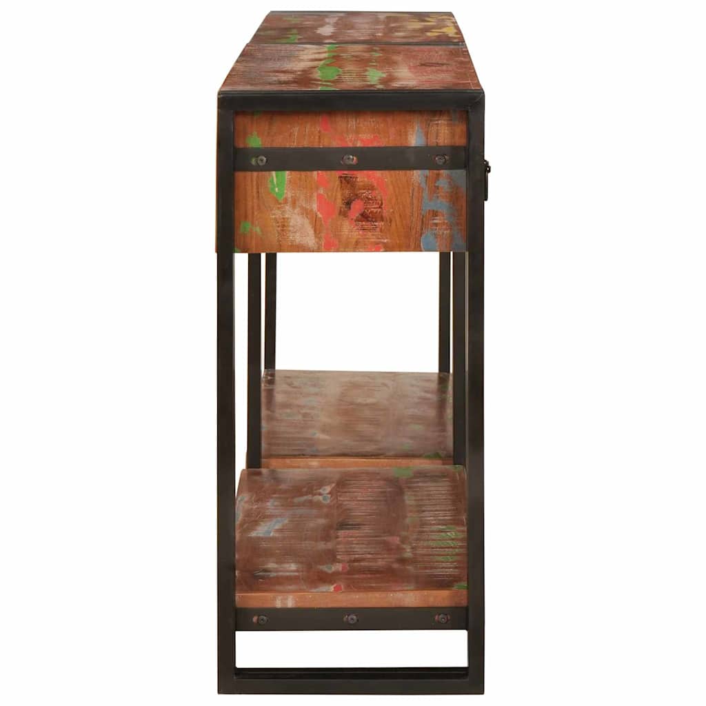 vidaXL Stoliki konsolowe z półką 2 pcs Wielokolorowe 161 x 33 x 75 cm