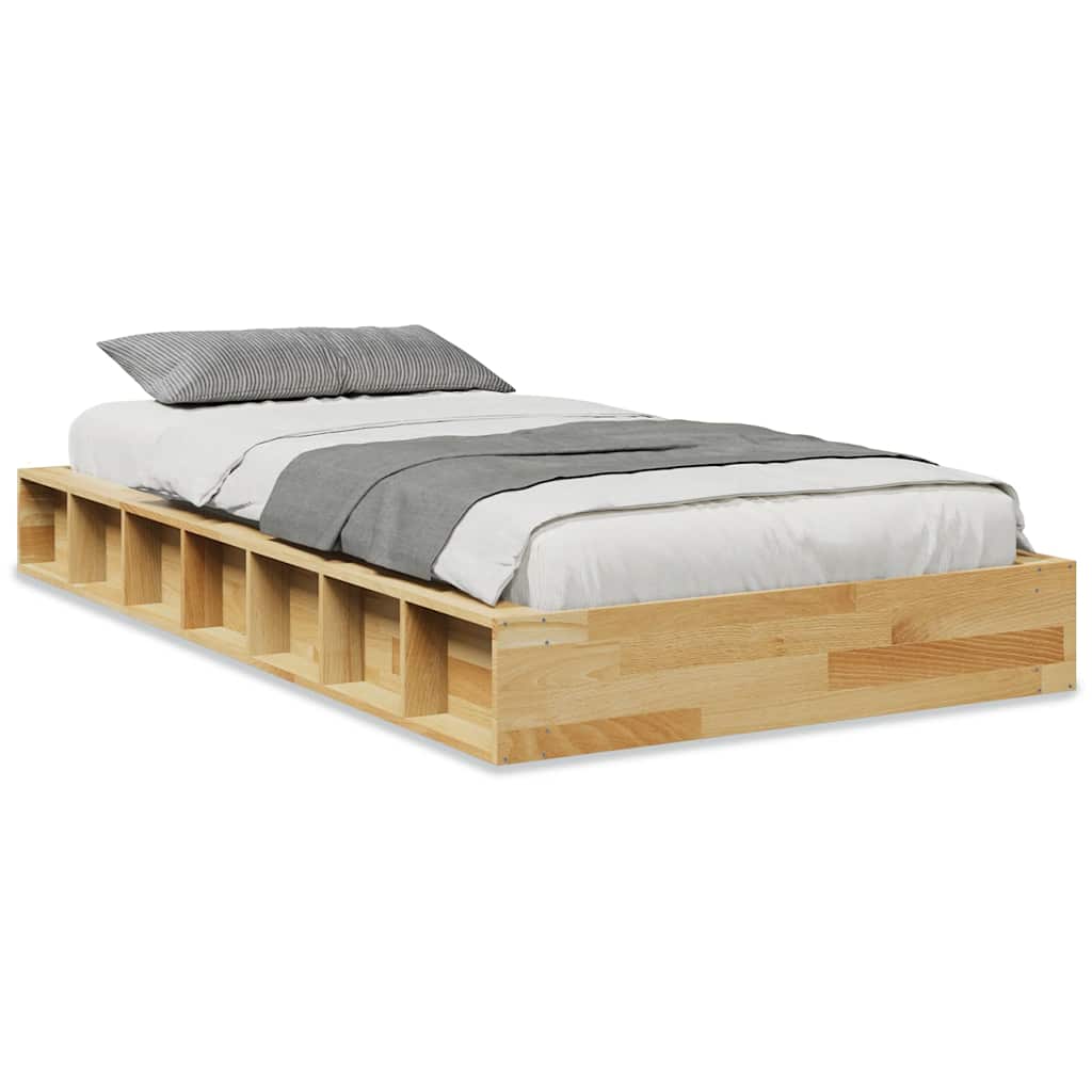 vidaXL Rama łóżka bez materaca 80x200 cm lite drewno dąb