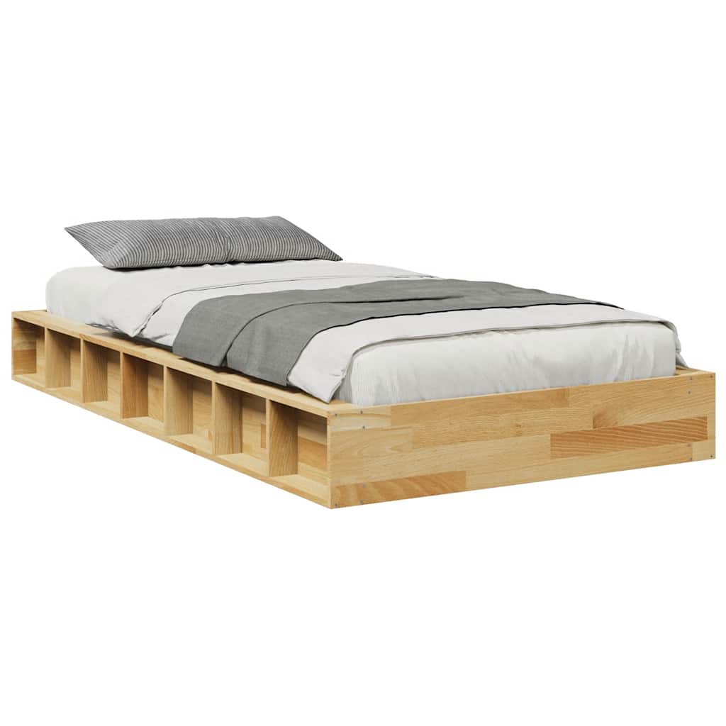 vidaXL Rama łóżka bez materaca 80x200 cm lite drewno dąb