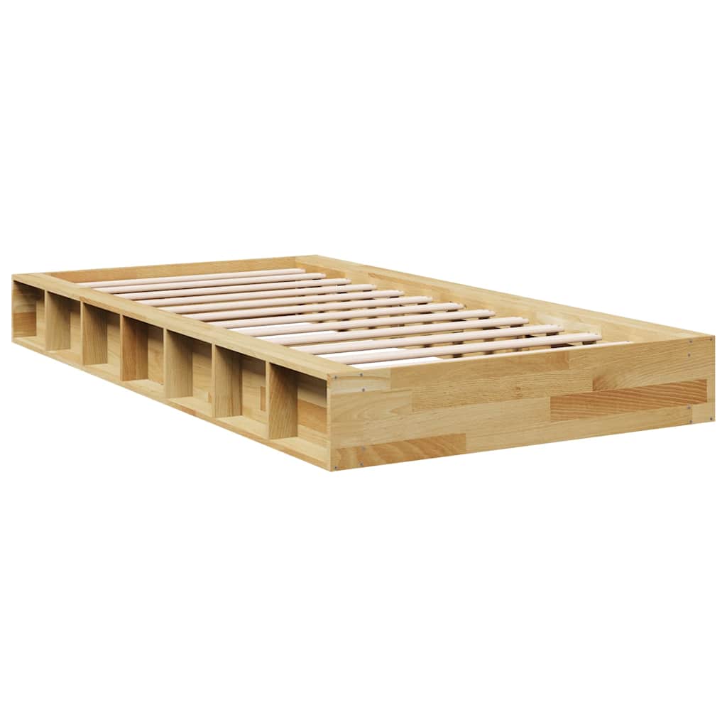 vidaXL Rama łóżka bez materaca 90x200 cm lite drewno dąb