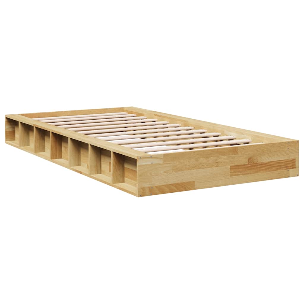 vidaXL Rama łóżka bez materaca 100x200 cm lite drewno dąb