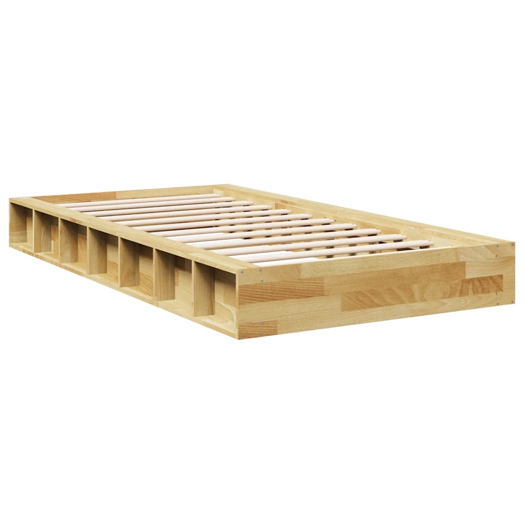 vidaXL Rama łóżka bez materaca 100x200 cm lite drewno dąb