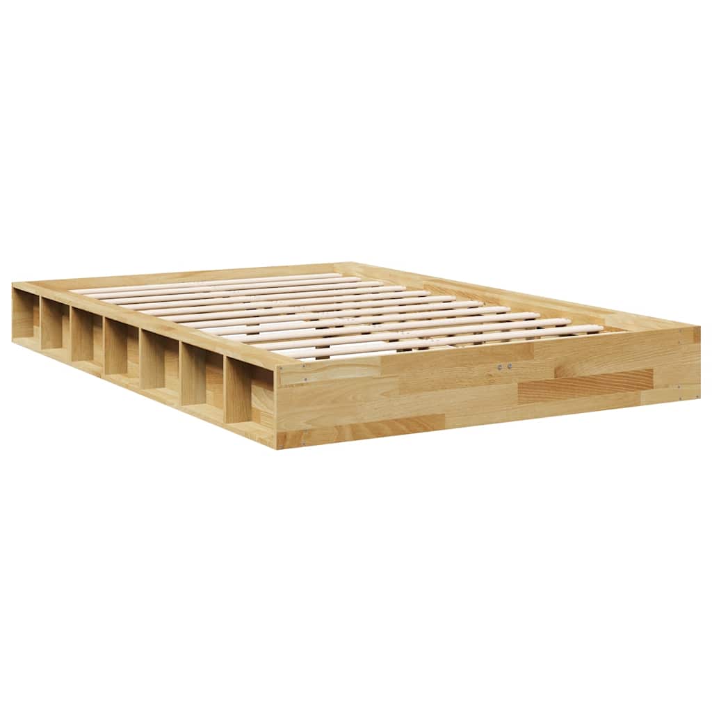 vidaXL Rama łóżka bez materaca 120x200 cm lite drewno dąb