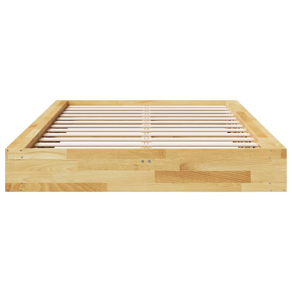 vidaXL Rama łóżka bez materaca 120x200 cm lite drewno dąb