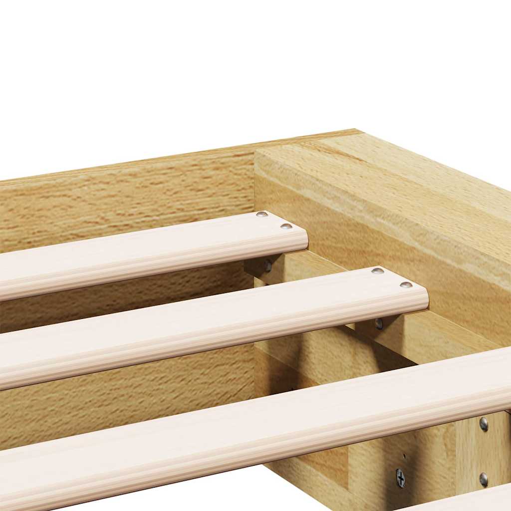 vidaXL Rama łóżka bez materaca 150x200 cm lite drewno dąb