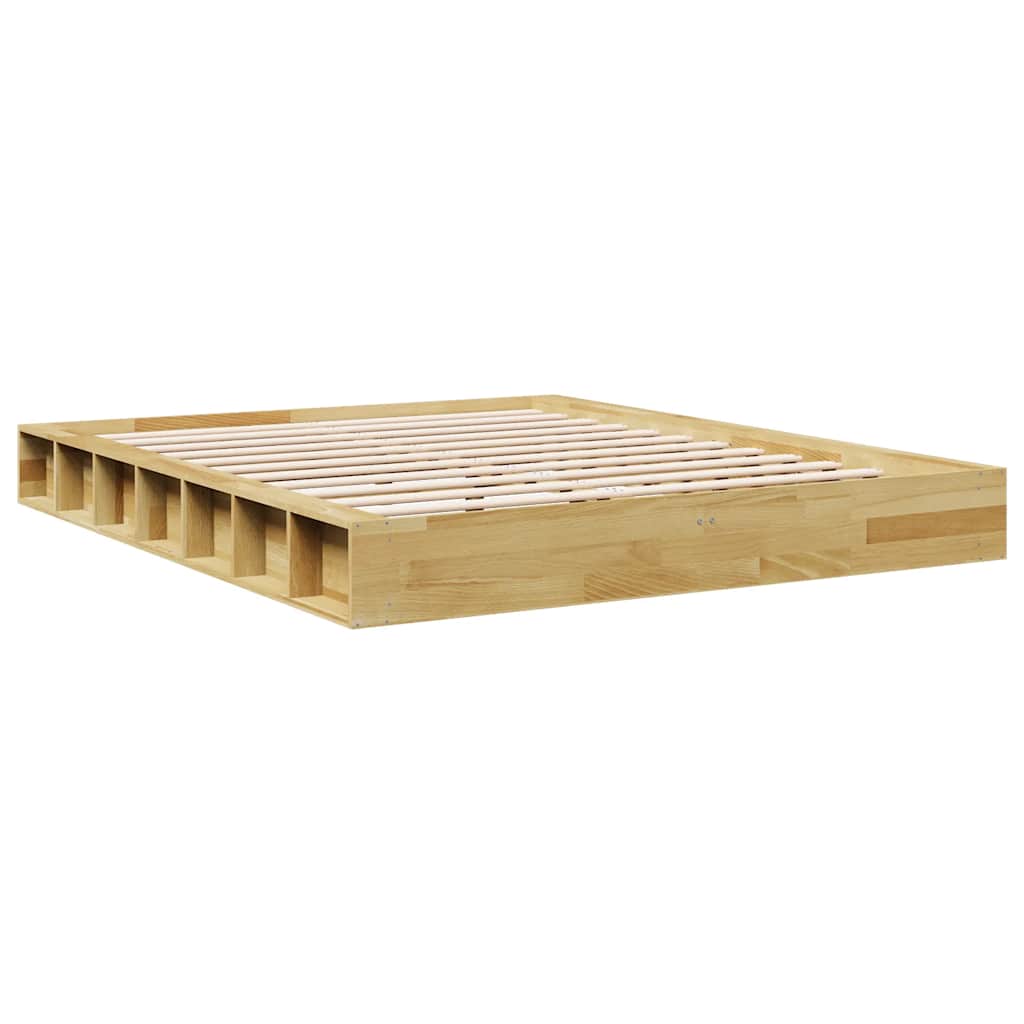 vidaXL Rama łóżka bez materaca 160x200 cm lite drewno dąb