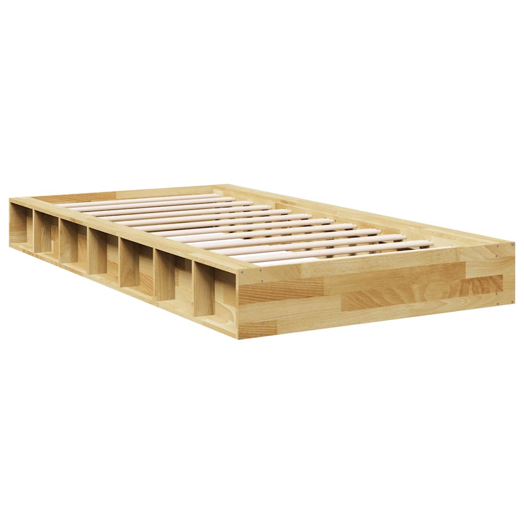 vidaXL Rama łóżka bez materaca 75x190 cm lite drewno dąb